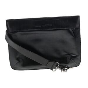Private neighbors black leather Crossbody bag